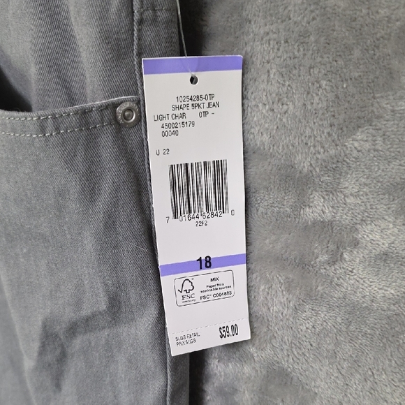 Jones New York Sport Gray Stretch Pants - Picture 3 of 10